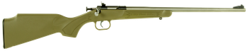 Crickett KSA2243 My First Rifle  Youth 22 LR 1rd 16.13" Stainless Steel Barrel, Blued Drilled & Tapped Receiver, Desert Tan w/Webbing Fixed Synthetic Stock, Right Hand                                 