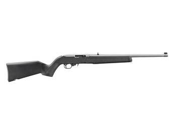 Ruger 32006 10/22 22 LR 10+1 18.50" Satin Stainless Steel Barrel & Drilled & Tapped Receiver, Black Fixed w/M-LOK Polymer Stock