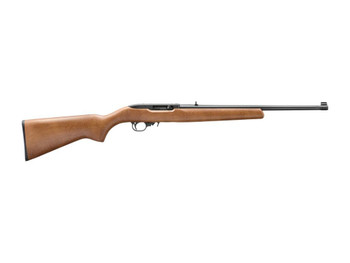 Ruger 32009 10/22 22 LR 10+1 18.50" Satin Black Alloy Steel Barrel, Drilled & Tapped Receiver, Birch Wood Fixed Stock