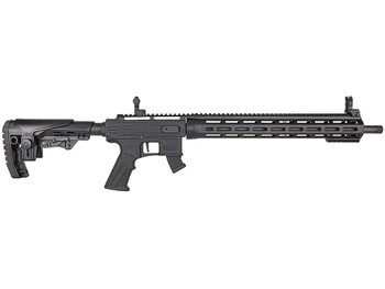 Derya Firearms TM22.FLASH.18 TM22 Flash 22 LR 10+1 18" Black Anodized Threaded Barrel, Black Anodized Aluminum Receiver w/Picatinny Rail, M-LOK Handguard & Forend, Black Fixed Polymer Stock, Black Pol