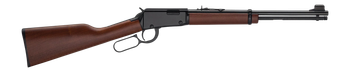 Henry H001Y22 Classic Youth 22 S/L/LR 13/14/18+1 16.50" Blued Barrel, Black Aluminum Grooved Receiver, American Walnut Straight Grip Stock                                                              
