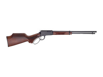 Henry H001PGH22M Sporter 22 WMR 12+1 18.50" Blued Threaded Barrel, Black Aluminum Receiver w/Picatinny Rail, American Walnut Fixed w/Pistol Grip Stock