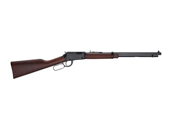 Henry H001T22 Frontier 22 S/L/LR 16/17/23+1 20" Blued Octagon Barrel, Black Aluminum Receiver, American Walnut Straight Grip Stock