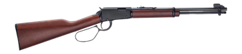 Henry H001L22M Classic 22 WMR 12+1 18.50" Blued Round Barrel, Black Aluminum Grooved Receiver, American Walnut Straight Grip Stock                                                                      