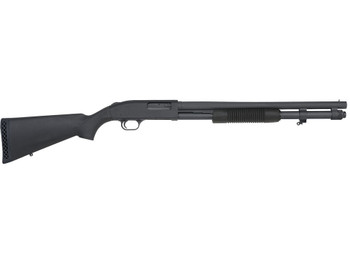 Mossberg 51660 590A1 Tactical 12 Gauge 8+1 3" 20" Heavy-Walled Barrel, Parkerized Finish, Drilled & Tapped Receiver, Mil-Spec Construction w/Metal Trigger Guard & Safety, Synthetic Stock