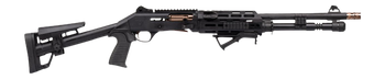 Panzer Arms PAM4NCSBBTMFSS M4 Pro AI 12 Gauge Semi-Auto 3" 5+1 18.50" Black Ported Barrel, Black Aluminum Receiver w/Picatinny Rail, Skeleton Stock                                                     