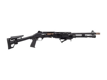 Panzer Arms PAM4NCSBBTMFSS M4 Pro AI Semi-Auto 3" 5+1 18.50" Black Ported Barrel, Black Aluminum Receiver w/Picatinny Rail, Skeleton Stock