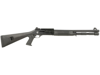 MAC 21000120 1014 12 Gauge 3" 5+1 18.50", Black, Synthetic Furniture, Fixed Pistol Grip Stock, Ghost Ring Sight, Optics Mount, 3 Chokes