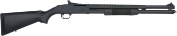 Mossberg 50693 590 Persuader 12 Gauge 8+1 3" 20" Cylinder Bore Heat-Shield Barrel, Matte Blued Metal Finish, Drilled & Tapped Receiver, Ghost Ring Sight, Synthetic Stock                               