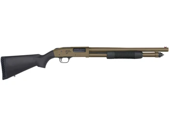 Mossberg 50781 590 Thunder Ranch 12 Gauge 5+1 3" 18.50" Cylinder Bore, Patriot Brown Barrel/ Optic Cut Rec, Black Synthetic Furniture, Fiber Optic Sight