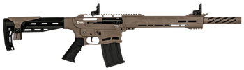 Citadel CBOSS2512FDE Boss25  12 Gauge Semi-Auto 3" 5+1 18.75" Black Steel Threaded Barrel, Flat Dark Earth Picatinny Rail Aluminum Receiver, Picatinny Handguards, Black Adj Cheek Riser Synthetic Stock