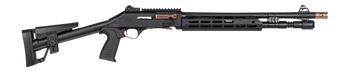 Panzer Arms PAM4CSBBTMFSS M4 Speed Pro 12 Gauge Semi-Auto 3" 5+1 18.50" Black Ported Barrel, Black Aluminum Receiver w/Picatinny Rail, M-LOK Handguard, Skeleton Stock, Black Polymer Grip              