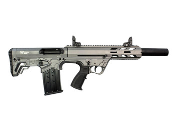 Gforce Arms GFY11220TG GFY-1 USA 12 Gauge Semi-Auto 3" 5+1 18.50" Black Threaded Barrel, Tactical Gray Cerakote Aluminum Receiver w/Picatinny Rail, Gray Bullpup Polymer Stock, Polymer Grip