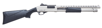 Citadel FRMN2020SYN Mariner  Full Size 20 Gauge Pump 3" 4+1 18.50" Nickel Finished Heat Shield Barrel, Nickel Finished Aluminum Receiver w/Picatinny Rail, Black Fixed Synthetic Stock                  