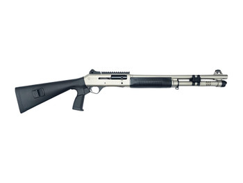 Panzer Arms PAM4MTSSS M4 Semi-Auto 3" 5+1 18.50" Nickel Barrel, Nickel Aluminum Receiver w/Picatinny Rail, Black Fixed Synthetic Stock, Black Polymer Grip
