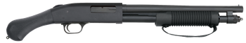 Mossberg 50657 590 Shockwave 20 Gauge Pump 3" 5+1 14.38" Matte Blued Heavy-Walled Barrel, Drilled & Tapped Matte Blued Stainless Steel Receiver, Black Raptor Birdshead Grip                            