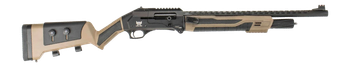 Panzer Arms PAFS1PROFSFDE FS1 Pro 12 Gauge Semi-Auto 3" 4+1 20" Black Shrouded Barrel, Black & Flat Dark Earth Cerakote Receiver w/Picatinny Rail, M-LOK Handguards, Flat Dark Earth Adj Cheekrest Synth
