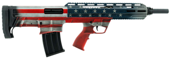 Tokarev USA 21000164 TBP  Bullpup 12 Gauge Semi-Auto 3" 5+1 18.50" Black Steel Barrel, American Flag Picatinny Rail Receiver, American Flag Adjustable Synthetic Stock                                  