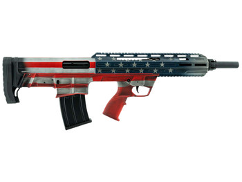 Tokarev USA 21000164 TBP Bullpup 12 Gauge Semi-Auto 3" 5+1 18.50" Black Steel Barrel, American Flag Picatinny Rail Receiver, American Flag Adjustable Synthetic Stock