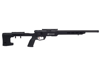Savage Arms 70248 B Series Precision Full Size 22 LR 10+1 18" Matte Black Heavy Threaded Barrel, Matte Black Picatinny Rail Carbon Steel Receiver, Matte Black MDT ACC Chassis Aluminum Stock, Black Pol