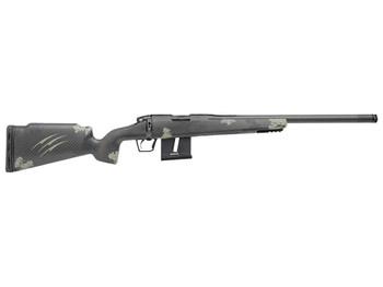 Fierce Firearms FRR22LR18BF Carbon Razor 22 LR 10+1 18" Black Cerakote C3 Carbon Fiber Threaded Barrel, Black Cerakote Drilled & Tapped Steel Receiver, LR Raised Negative Comb Forest Camo Carbon Fiber