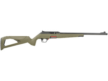 Winchester Repeating Arms 521140102 Wildcat SR Full Size 22 LR 10+1 16.50" Matte Blued Threaded Sporter Barrel, Picatinny Rail Matte Black Polymer Receiver, OD Green Skeletonized Synthetic Stock, Ambi