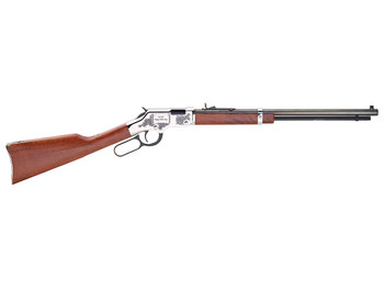 Henry H004SFD Golden Boy Fathers Day Full Size 22 Long/22 LR/22 Short, 16 LR/21 Short, 20" Blued Octagon Barrel Nickel-Plated Steel Receiver American Walnut Right Hand