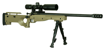 Crickett KSA2157 Precision Complete Package Youth 22 WMR 1rd 16.12" Threaded Bull Barrel w/Muzzle Brake, Thumbhole FDE Synthetic Stock w/Adjustable Cheek Comb, 10 3/8"-11 1/8" LOP, Includes 4x28 Comba