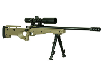 Crickett KSA2157 Precision Complete Package Youth 22 WMR 1rd 16.12" Threaded Bull Barrel w/Muzzle Brake, Thumbhole FDE Synthetic Stock w/Adjustable Cheek Comb, 10 3/8"-11 1/8" LOP, Includes 4x28 Comba