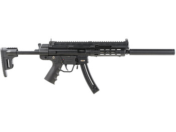 GSG GERGGSG1622ML GSG-16 Full Size 22 LR 22+1 16.25" Black Polymer Receiver w/Picatinny Rail, M-LOK & Picatinny Rail Handguard, Black Collapsible Synthetic Stock w/Storage Compartment, Right Hand