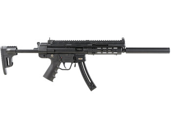 GSG GERGGSG1622ML GSG-16 Full Size 22 LR 22+1 16.25" Black Polymer Receiver w/Picatinny Rail, M-LOK & Picatinny Rail Handguard, Black Collapsible Synthetic Stock w/Storage Compartment, Right Hand