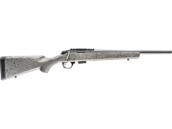 Bergara Rifles BMR005 BMR Full Size 17 HMR 5+1/10+1 20" Matte Blued Steel Threaded Barrel & Drilled & Tapped Steel Receiver, Fixed Gray/Black Speckled Synthetic Stock
