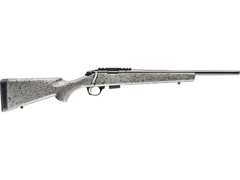Bergara Rifles BMR005 BMR Full Size 17 HMR 5+1/10+1 20" Matte Blued Steel Threaded Barrel & Drilled & Tapped Steel Receiver, Fixed Gray/Black Speckled Synthetic Stock