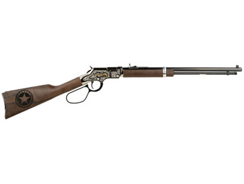 Henry H004TR Golden Boy Texas Rangers Bicentennial Tribute Edition 22 Short, 22 Long or 22 LR, 16 LR/21 Short Capacity, 20" Blued Octagon Barrel, Engraved Nickel-Plated Rec & American Walnut Stock, Ad
