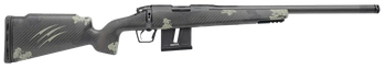 Fierce Firearms FRR17HMR18BF Carbon Razor 17 HMR 10+1 18" Black Cerakote C3 Carbon Fiber Threaded Barrel, Black Cerakote Drilled & Tapped Steel Receiver, LR Raised Negative Comb Forest Camo Carbon Fib