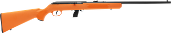 Savage Arms 40220 64 F Full Size 22 LR 10+1 21" Matte Black Carbon Steel Barrel, Matte Black Grooved Carbon Steel Receiver, Orange Fixed Synthetic Stock, Right Hand                                    