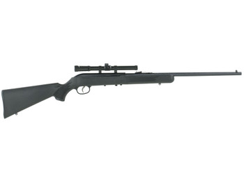 Savage Arms 40061 64 FLXP Full Size 22 LR 10+1 21" Matte Black Sporter Barrel, Matte Black Grooved Carbon Steel Receiver, Matte Black Fixed Synthetic Stock, 4x15mm Scope, Left Hand