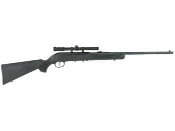 Savage Arms 40061 64 FLXP Full Size 22 LR 10+1 21" Matte Black Sporter Barrel, Matte Black Grooved Carbon Steel Receiver, Matte Black Fixed Synthetic Stock, 4x15mm Scope, Left Hand