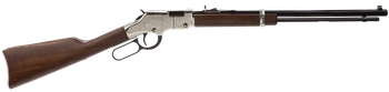 Henry H004SE Silver Eagle  Full Size 22 Short/ 22 Long/ 22 LR (16 LR/21 Short) 20" Blued Barrel, Nickel-Plated Metal Finish, American Walnut Stock Right Hand                                           