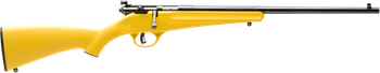 Savage Arms 13805 Rascal  Youth 22 LR 1rd 16.13" Matte Black Sporter Barrel, Matte Black Carbon Steel Receiver, Yellow Fixed Synthetic Stock, Right Hand                                                