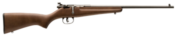 Savage Arms 13815 Rascal  Youth 22 LR 1rd 16.13" Matte Black Sporter Barrel, Matte Black Carbon Steel Receiver, Satin Brown Fixed Wood Stock, Right Hand                                                
