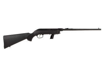 Savage Arms 40210 64 Takedown Full Size 22 LR 10+1 16.50" Black Satin Sporter Barrel, Satin Black Drilled & Tapped Carbon Steel Receiver, Matte Black Fixed Synthetic Stock, Left Hand