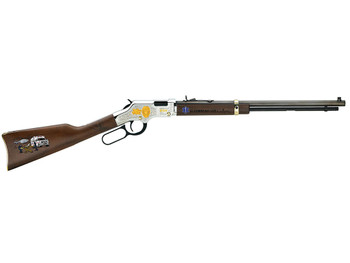 Henry H004EMS Golden Boy EMS Tribute Edition 22 LR, 16 LR/21 Short, 20" Blued 20" Octagon Steel Barrel, Nickel-Plated Steel Engraved Receiver, American Walnut Stock Engraved, Right Hand
