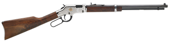 Henry H004AB Golden Boy American Beauty Full Size 22 S/L/LR, 20" Blued Octagon Barrel, Nickel-Plated Alloy Drilled & Tapped Receiver, American Walnut Fixed Stock, Right Hand                           