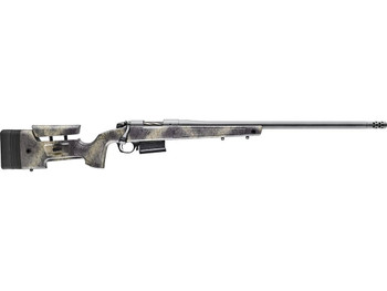 Bergara Rifles B14S3815 B-14 Wilderness HMR 25 Creedmoor 5+1 24" Sniper Gray Cerakote Threaded Barrel, Sniper Gray Cerakote Steel Drilled & Tapped Receiver, Wilderness Camo w/Black Webbing Adj Cheek