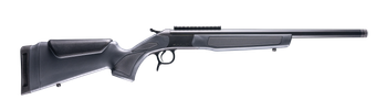 CVA CR4448 Scout  22 Creedmoor 1rd 16.50" Matte Blued Threaded Barrel & Receiver w/DuraSight Rail, Stealth Gray Synthetic Stock                                                                         