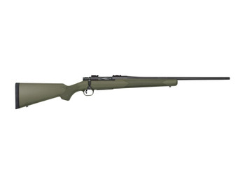 Mossberg 28075 Patriot 243 Win 5+1 Matte Blued Fluted Barrel, OD Green Synthetic Stock