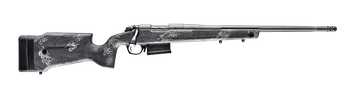 Bergara Rifles B14S7514 B-14 Crest 22 Creedmoor 5+1 20" Sniper Gray Cerakote Fluted Threaded Barrel & Steel Drilled & Tapped Receiver, Fixed Carbon Fiber w/Black & Gray Sponge Accents Stock, Right Han