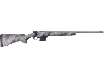 Howa HMFN22ARCGL 1500 Fence Line 22 ARC 5+1 22" Tungsten Cerakote Threaded Barrel, Tungsten Cerakote Aluminum Drilled & Tapped Receiver, Gray Light Camo Fixed Synthetic Stock, Right Hand