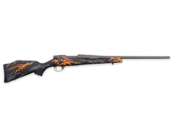 Weatherby VYH222RR2B Vanguard Hunter Compact 22-250 Rem 4+1 20" + 2" Tungsten Cerakote Threaded Barrel, Tungsten Cerakote Drilled & Tapped Receiver, Black w/Gray & Orange Accents Monte Carlo Polymer S